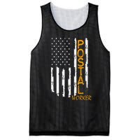 Worker American Distressed Flag US Postal Service Mesh Reversible Basketball Jersey Tank