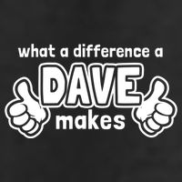 What A Difference A Dave Makes Gift Funny Saying David Gift Golf Towel