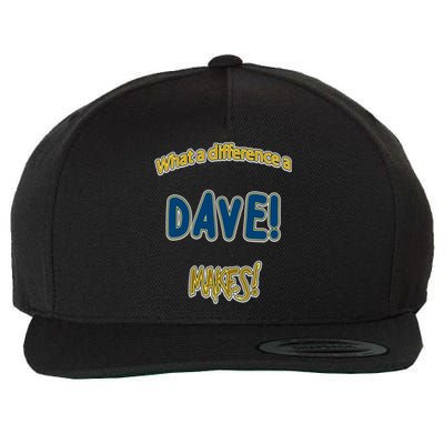 What A Difference A Dave Makes! The ! And A Great Gift! Gift Wool Snapback Cap