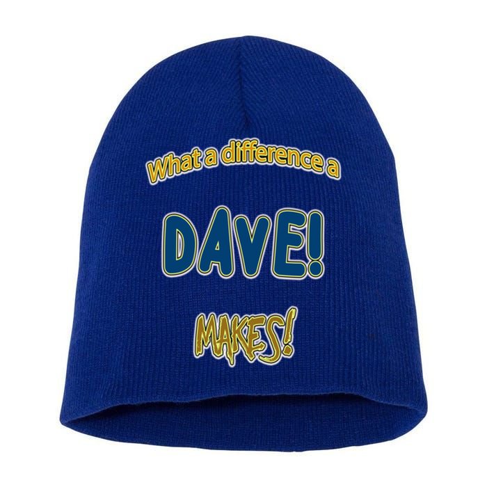 What A Difference A Dave Makes! The ! And A Great Gift! Gift Short Acrylic Beanie