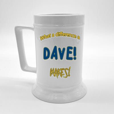 What A Difference A Dave Makes! The ! And A Great Gift! Gift Beer Stein