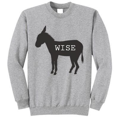 Wise Ass Donkey Funny Tall Sweatshirt