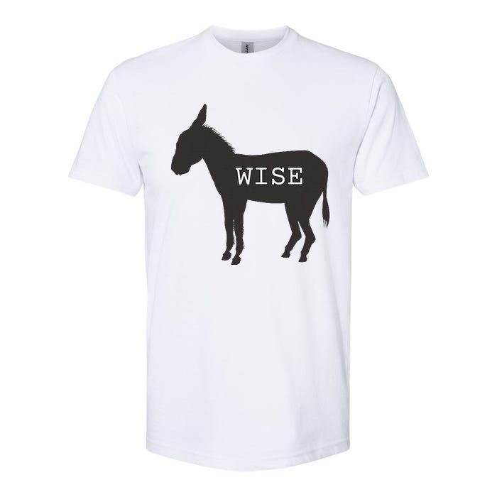 Wise Ass Donkey Funny Softstyle CVC T-Shirt