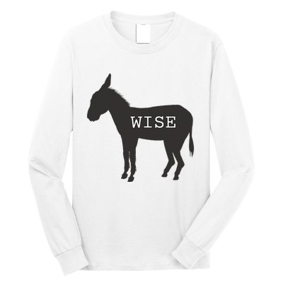 Wise Ass Donkey Funny Long Sleeve Shirt