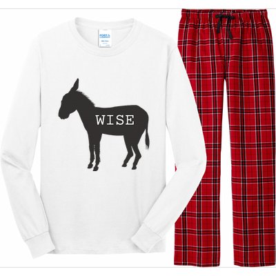 Wise Ass Donkey Funny Long Sleeve Pajama Set