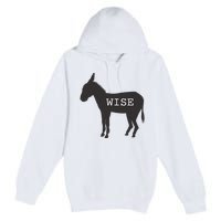 Wise Ass Donkey Funny Premium Pullover Hoodie