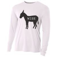 Wise Ass Donkey Funny Cooling Performance Long Sleeve Crew