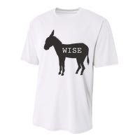 Wise Ass Donkey Funny Performance Sprint T-Shirt