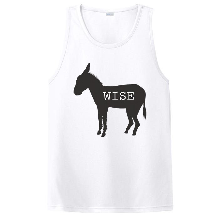 Wise Ass Donkey Funny PosiCharge Competitor Tank