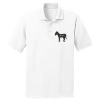 Wise Ass Donkey Funny PosiCharge RacerMesh Polo