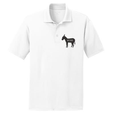 Wise Ass Donkey Funny PosiCharge RacerMesh Polo