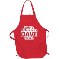 What A Difference A Dave Makes Full-Length Apron With Pockets