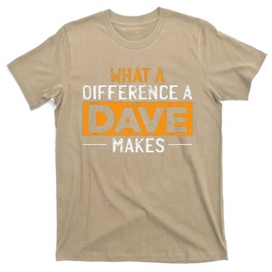 What A Difference A Dave Makes T-Shirt