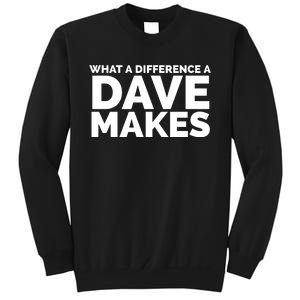 What A Difference A Dave Makes Sweatshirt