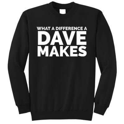 What A Difference A Dave Makes Sweatshirt