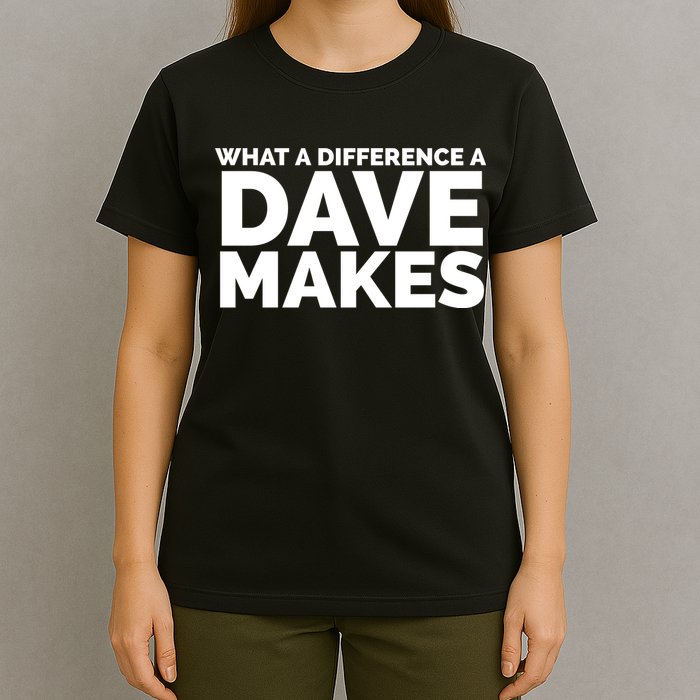 What A Difference A Dave Makes T-Shirt
