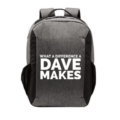 What A Difference A Dave Makes Vector Backpack