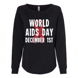 World Aids Day December 1st 2019 Gift Womens California Wash Sweatshirt