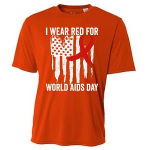 World Aids Day Hope Hiv Red Ribbon Aids Awareness Matching Cool Gift Cooling Performance Crew T-Shirt