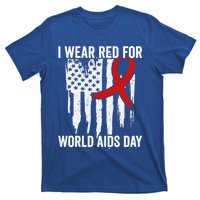 World Aids Day Hope Hiv Red Ribbon Aids Awareness Matching Cool Gift T-Shirt