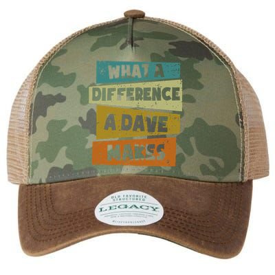 What A Difference A Dave Makes Legacy Tie Dye Trucker Hat