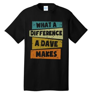 What A Difference A Dave Makes Tall T-Shirt