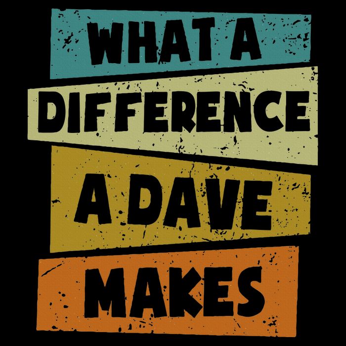 What A Difference A Dave Makes Flat Bill Trucker Hat