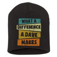 What A Difference A Dave Makes Short Acrylic Beanie