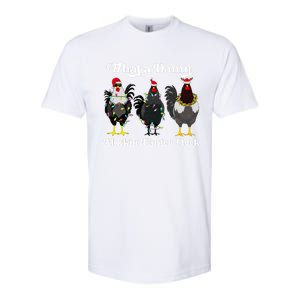 What A Damn Cluckin Fluster Fluck Funny Christmas Chicken Softstyle CVC T-Shirt