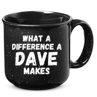 What A Difference A Dave Makes Funny 15oz Campfire Ceramic Mug