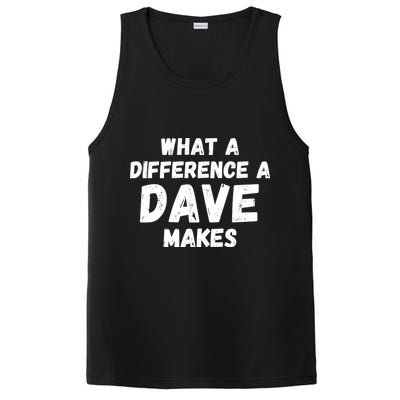 What A Difference A Dave Makes Funny PosiCharge Competitor Tank