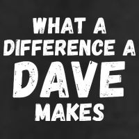 What A Difference A Dave Makes Funny Microfiber Hand Towel