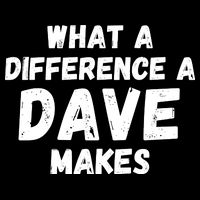 What A Difference A Dave Makes Funny Cropped Pullover Crew