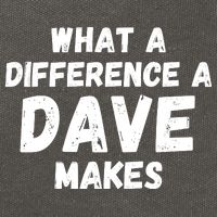 What A Difference A Dave Makes Funny Cotton Canvas Backpack