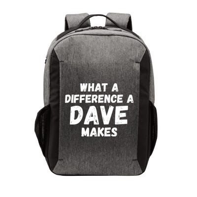 What A Difference A Dave Makes Funny Vector Backpack