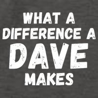 What A Difference A Dave Makes Funny Vector Backpack