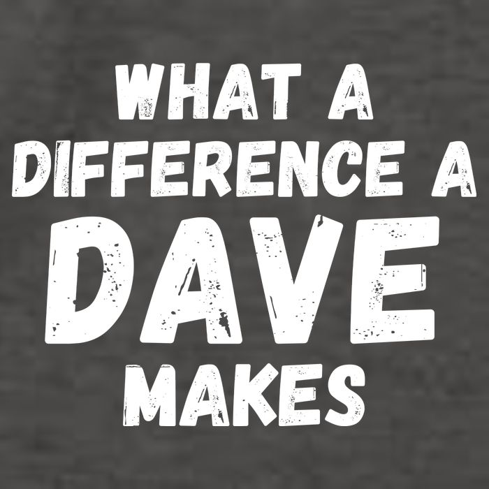 What A Difference A Dave Makes Funny Vector Backpack