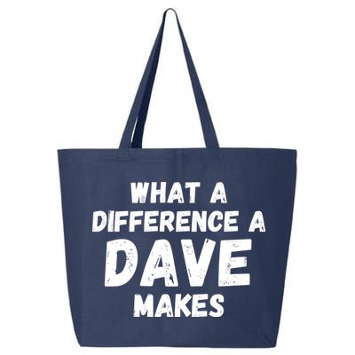 What A Difference A Dave Makes Funny 25L Jumbo Tote
