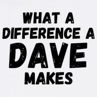What A Difference A Dave Makes Funny Garment-Dyed Sweatshirt