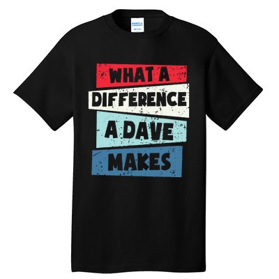 What A Difference A Dave Makes Tall T-Shirt