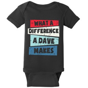 What A Difference A Dave Makes Baby Bodysuit