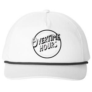 WORKING ALL DAY OVERTIME HOURS Snapback Five-Panel Rope Hat