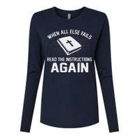 When All Else Fails Read The Instructionsagain Bible Womens Cotton Relaxed Long Sleeve T-Shirt