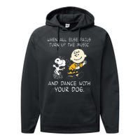 When All Else Fails Turn Up The Music & Dance With Your Dog Performance Fleece Hoodie