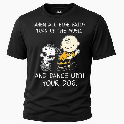 When All Else Fails Turn Up The Music & Dance With Your Dog Cooling Performance Crew T-Shirt