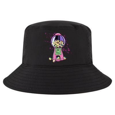 Weirdcore Aesthetic Eyeball Bubble Gumball Machine Halloween Cool Comfort Performance Bucket Hat