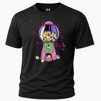 Weirdcore Aesthetic Eyeball Bubble Gumball Machine Halloween Cooling Performance Crew T-Shirt