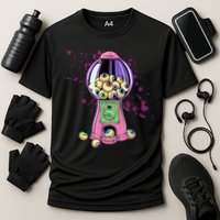 Weirdcore Aesthetic Eyeball Bubble Gumball Machine Halloween Cooling Performance Crew T-Shirt