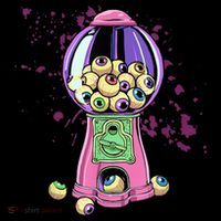 Weirdcore Aesthetic Eyeball Bubble Gumball Machine Halloween Impact Tech Backpack