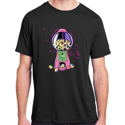 Weirdcore Aesthetic Eyeball Bubble Gumball Machine Halloween Adult ChromaSoft Performance T-Shirt